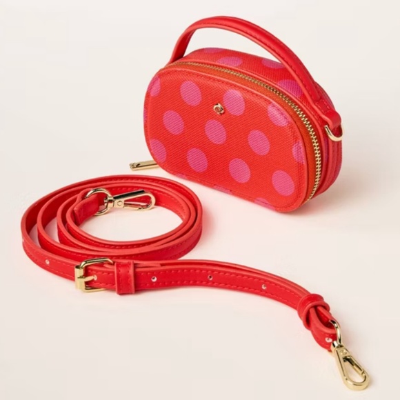 Polka Dot Mini Crossbody Bag - kate spade new york x Target Pink/Red - Picture 4 of 5